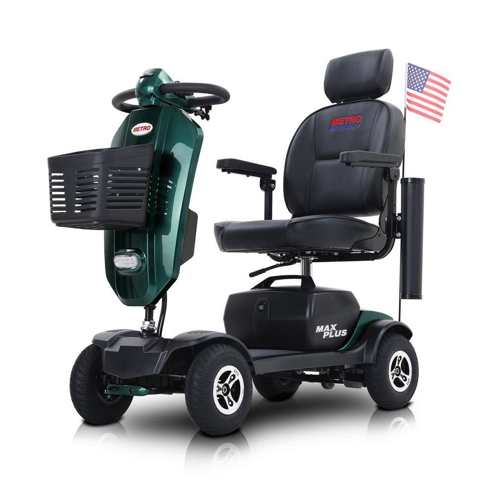 Outdoor 4-wheel compact mobility scooter with 2*20AH lead-acid batteries, w