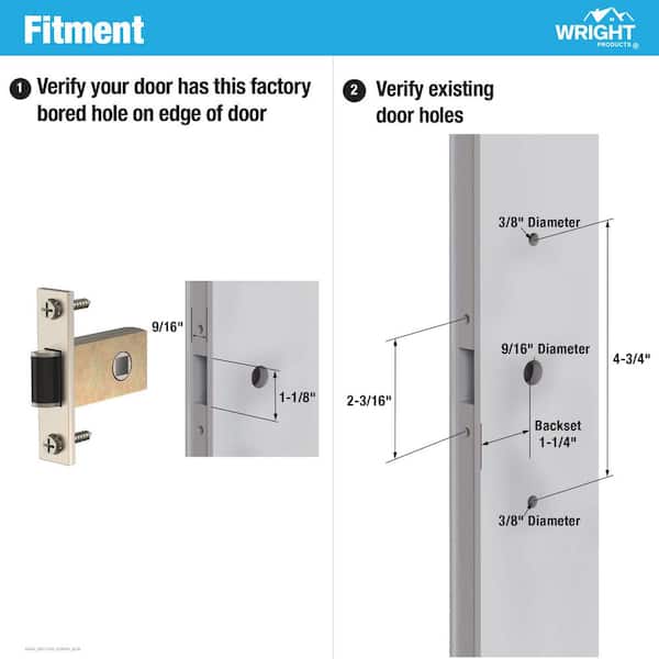 Wright Products Serenade Mortise Keyed Lever Mount Latch with