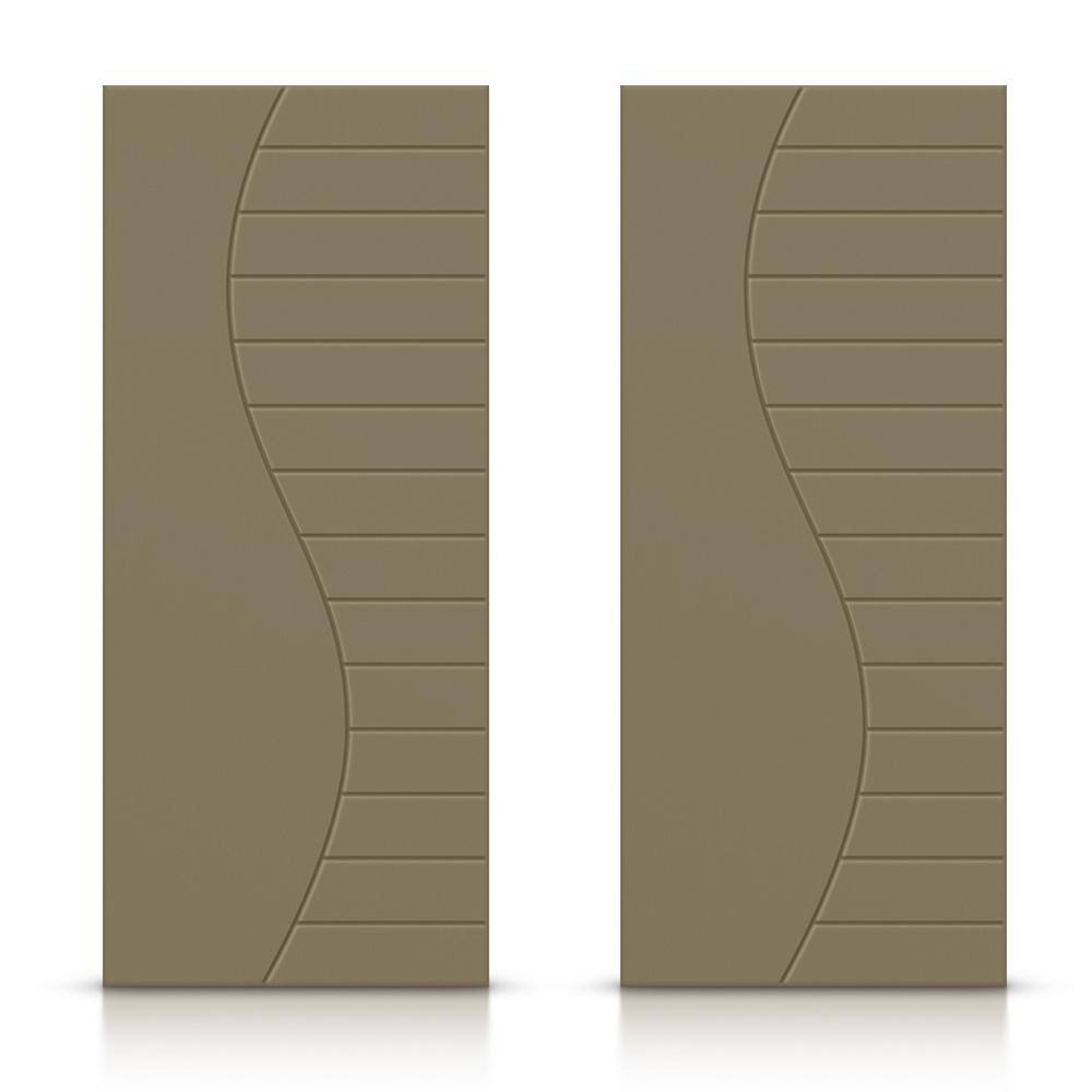 72 in. x 84 in. Hollow Core Olive Green Painted Composite MDF Interior Double Closet Sliding Doors price history on PriceWatchPro