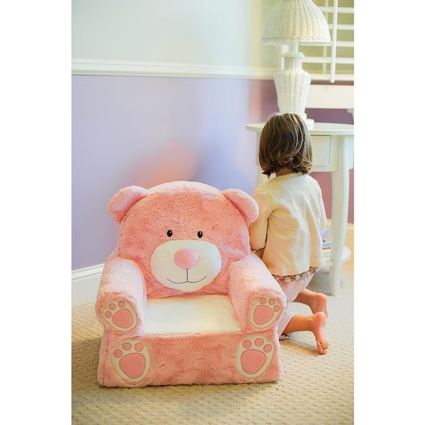 Sweet Seats, Pink Bear Children's Plush Chair B01GPJ0ZQS - The