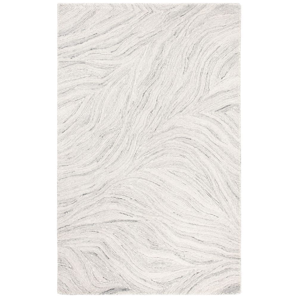 Ivory Elegance 6' x 9' Hand-Tufted Wool Area Rug