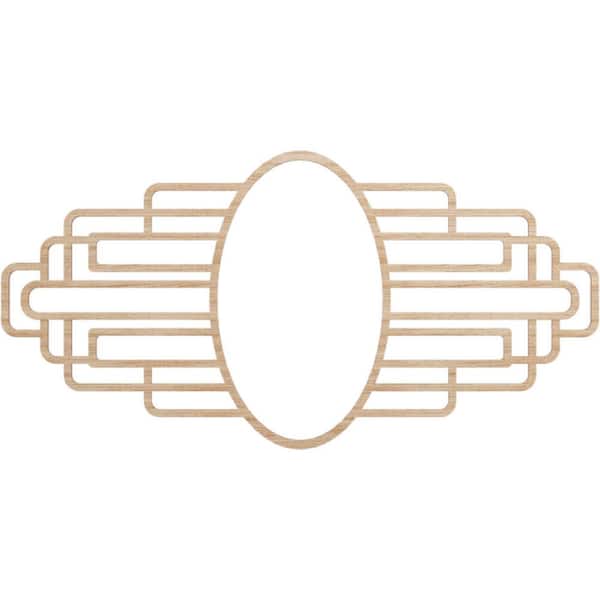Ekena Millwork 0.375 in. x 30 in. x 15 in. Wood (Alder) Medallion Moulding