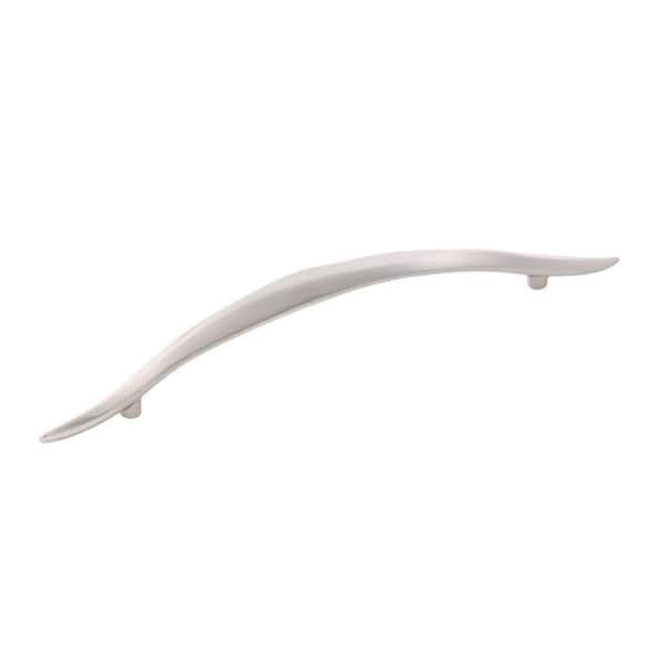 HICKORY HARDWARE Willow 6-19/64 in. (160 mm) Satin Nickel Cabinet Drawer and Door Pull