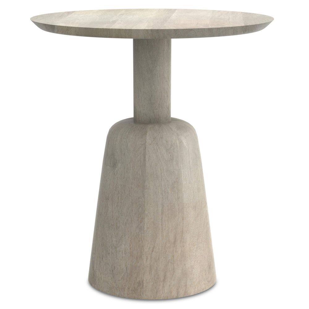 Finchley White Wash Solid Mango Wood Round Side Table