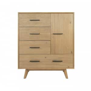 Valerie Brown 4 Drawers 39 in Chest of Drawers