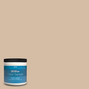 BEHR PREMIUM PLUS 8 oz. #MQ3-43 Ceramic Beige Satin Enamel  Interior/Exterior Paint & Primer Color Sample B370416 - The Home Depot