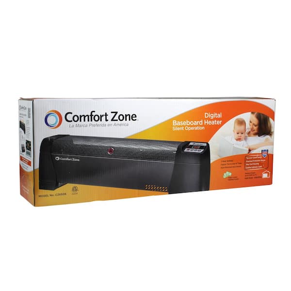 Reviews for Comfort Zone 30 in. 750/1500-Watt Digital Convection Floor  Baseboard Portable Heater | Pg 3 - The Home Depot