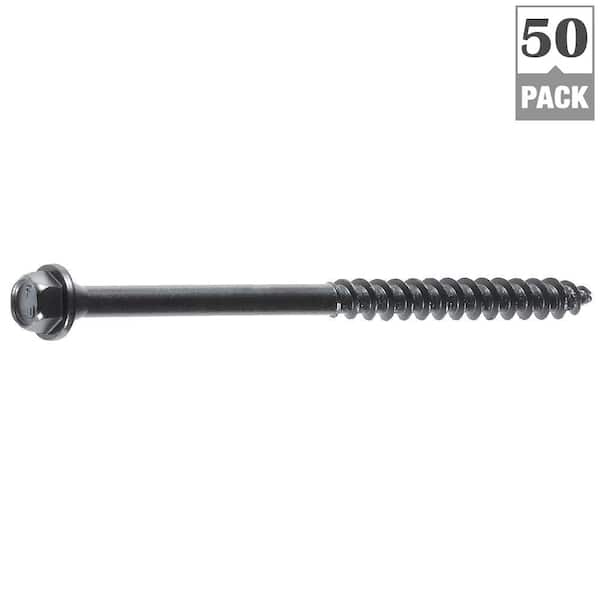 50-Count FastenMaster FMTLOK04-50 TimberLOK Heavy-Duty Wood Screw 4 Inches