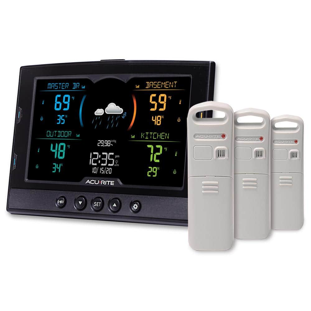 Acurite Weather Station Color Display Wireless Sensor Electronic Forecast NEW 