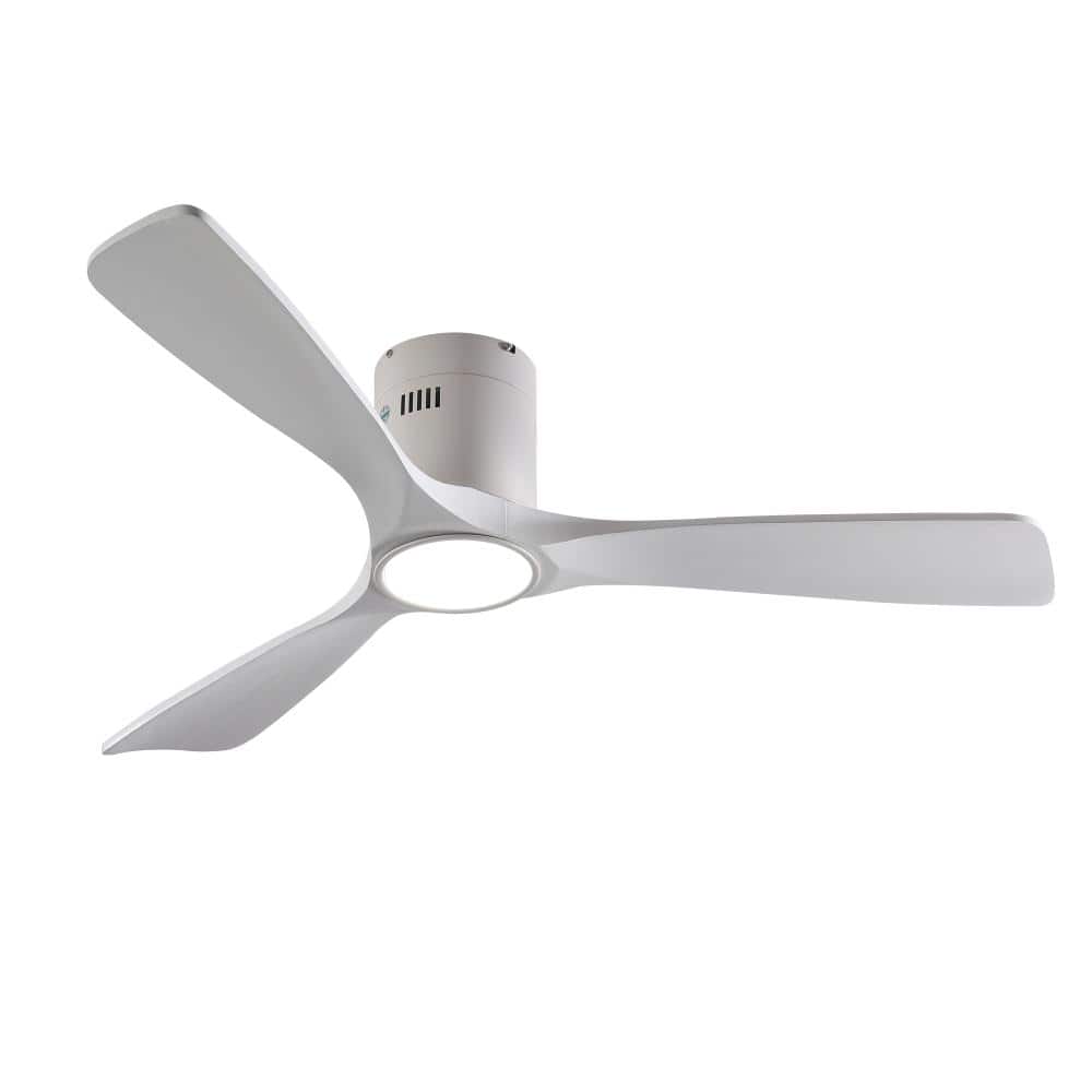 52 In. 3 Blades White Mounting Type Ceiling Fan With Light Kit Dimmable LED for Patio Living Room Bedroom price history on PriceWatchPro