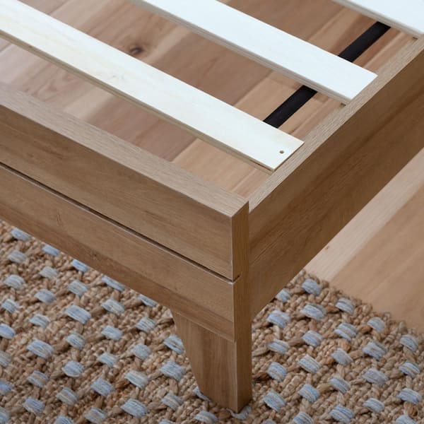 Reviews For Brookside Sophia Light Wood, Brookside Sophia Shiplap Wood Panel Platform Bed Frame White Queen