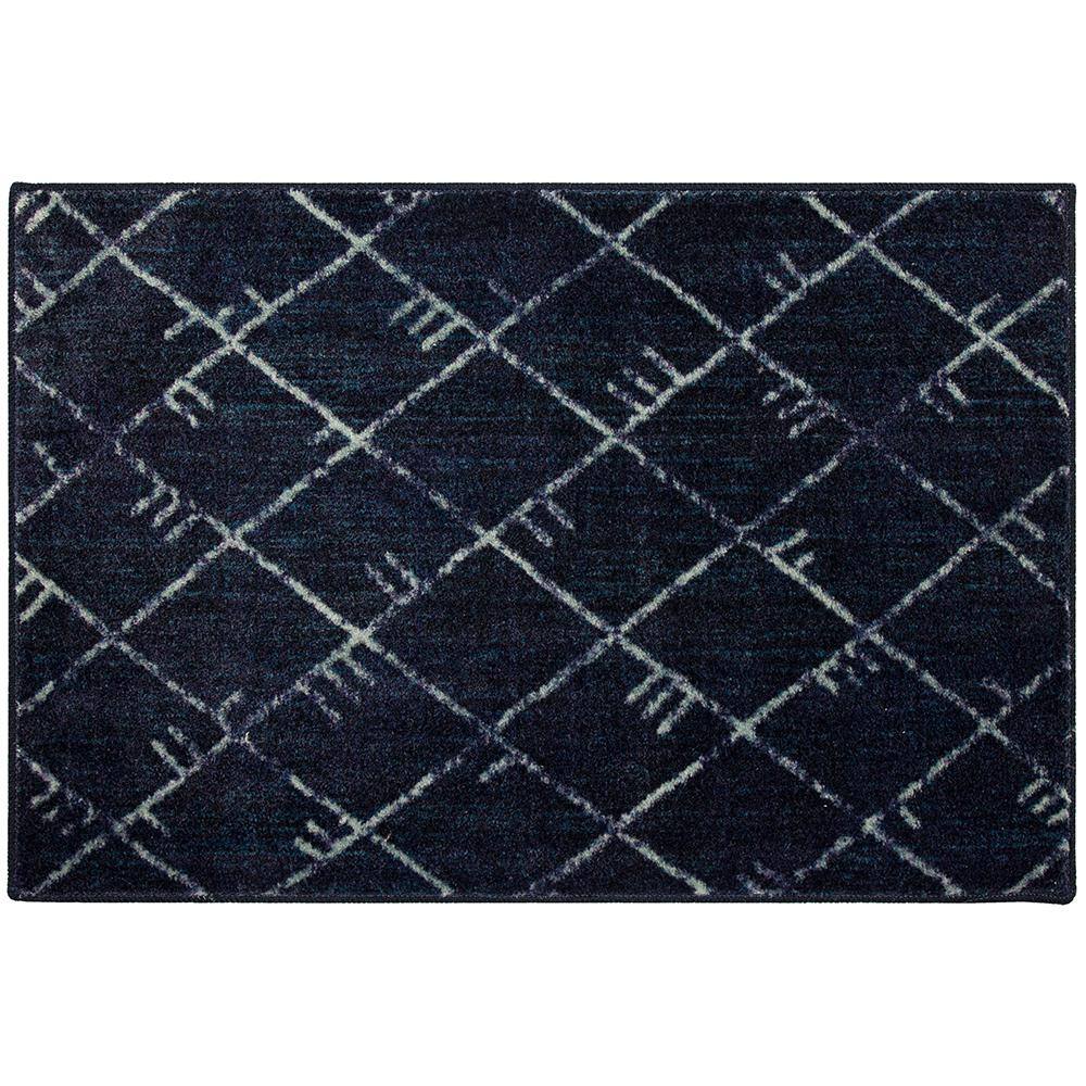 Mohawk Home Highland Navy 2 ft. x 3 ft. Indoor Scatter Area Rug 149930 ...