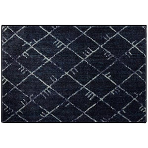 Highland Navy 2 ft. x 3 ft. Indoor Scatter Area Rug