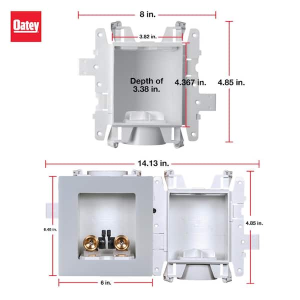 Oatey 37689 Ice Maker Box, PVC
