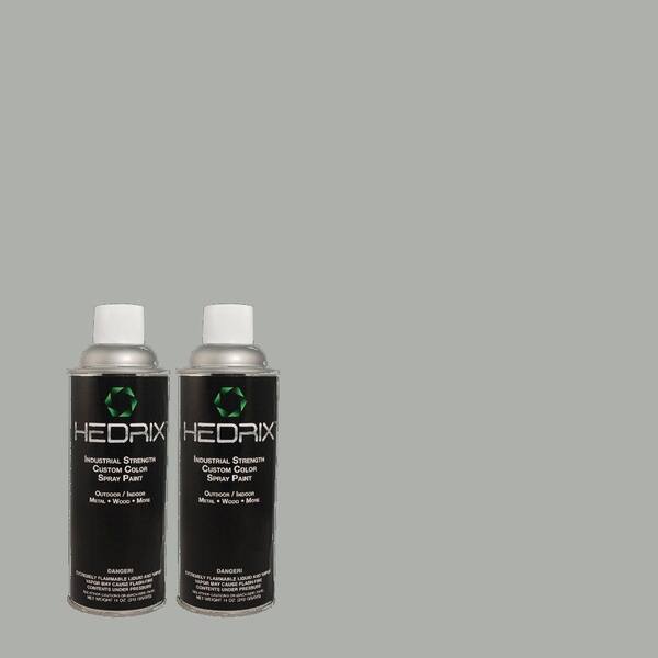 Hedrix 11 oz. Match of ECC-30-1 Pelican Bay Gloss Custom Spray Paint (2-Pack)