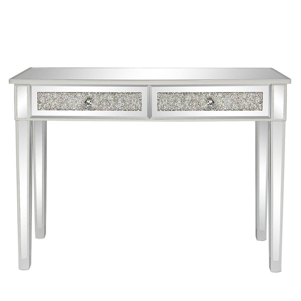 Winado 1Piece Silver Makeup Vanity Table with 2Drawers 301558810609