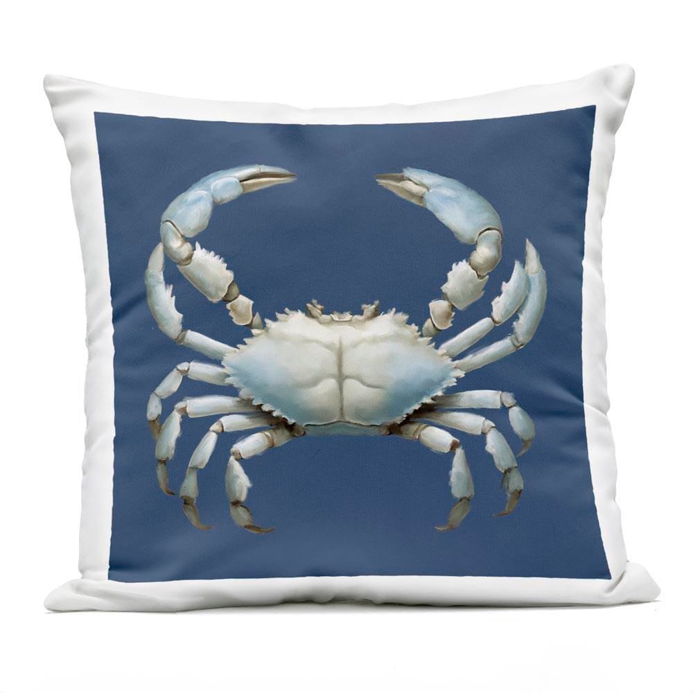 Detailed Aquatic Blue Crab Blue Square Outdoor Throw Pillow price history on PriceWatchPro