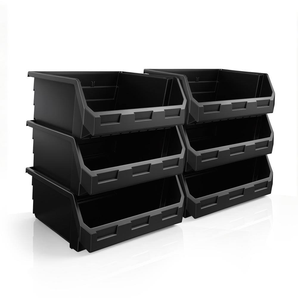 ★brabos-garage★④ Sorbus Sorbus Open Front Stackable Garage Plastic Storage Bin