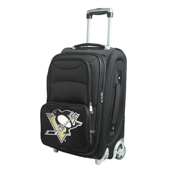 Denco NHL Pittsburgh Penguins 21 in. Black Carry-On Rolling Softside Suitcase
