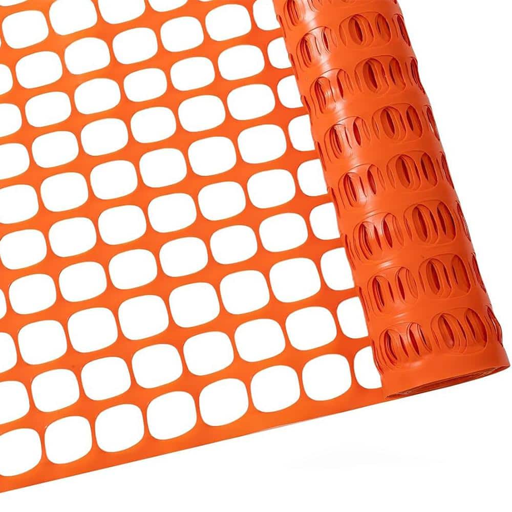 ATENGNES 4 ft. x100 ft. Orange Temporary Reusable Plastic