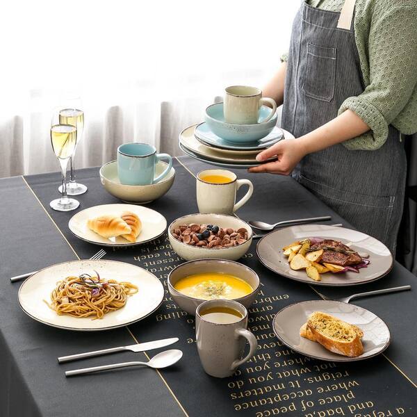 vancasso Navia 16-Piece Nature Assorted Colors Stoneware