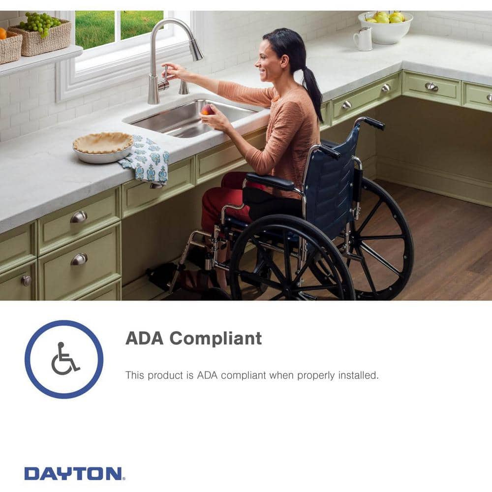 Dayton 25'' Stainless Steel Single Bowl Drop-In Kitchen Sink