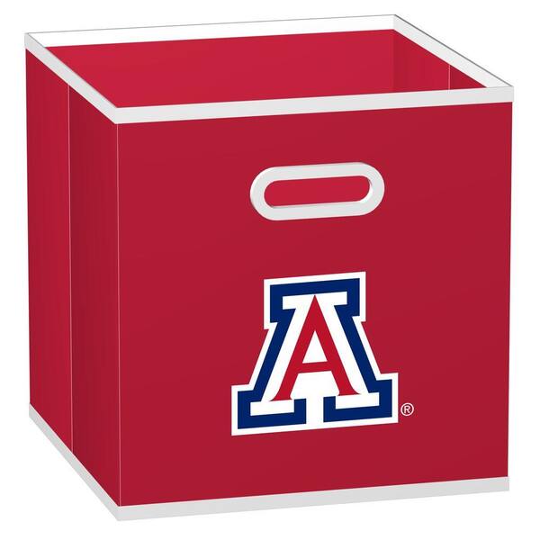 Unbranded College STOREITS University of Arizona 10-1/2 in. W x 10-1/2 in. H x 11 in. D Red Fabric Storage Drawer