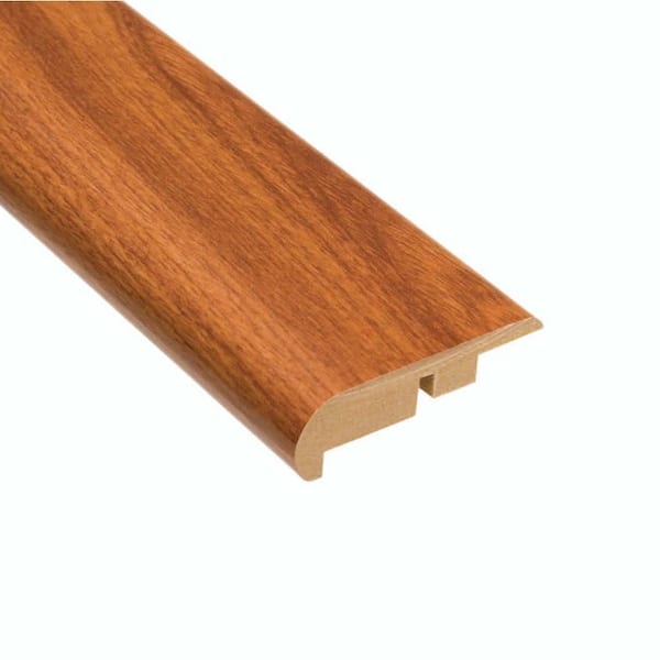 Hampton Bay High Gloss Alexander Oak 11.13 mm Thick x 2-1/4 in. Wide x 94 in. Length Laminate Stair Nose Molding-DISCONTINUED