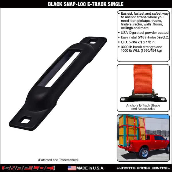 SNAP-LOC E-Track Single Truck Trailer Tie-Down Anchor Kit with 2