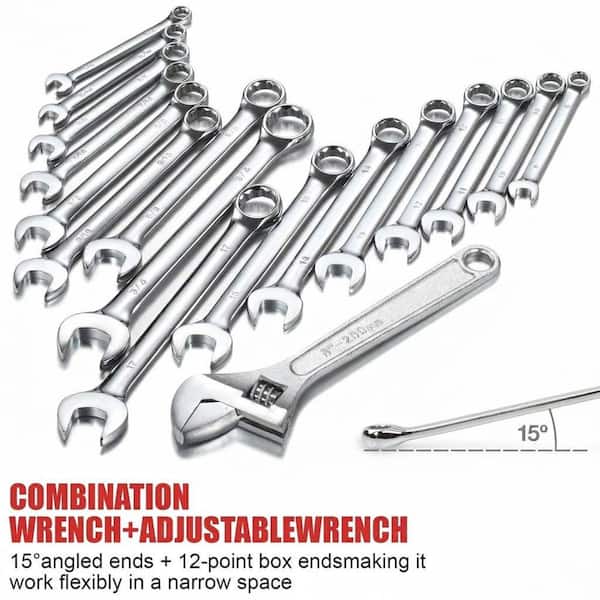 Oyezvary 438-Piece Mechanics Tool Set with 3-Drawer Heavy Duty