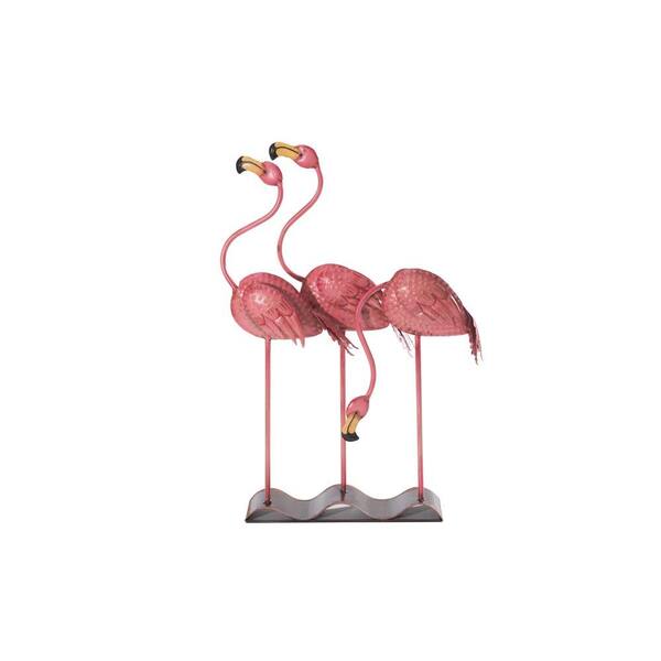 Sunjoy Pink Flamingos Garden Statue