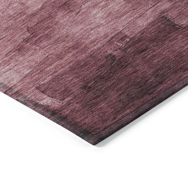 Chantille Machine Washable Indoor/Outdoor Abstract ACN1470 Mauve 3 ft. x 5 ft. Area Rug