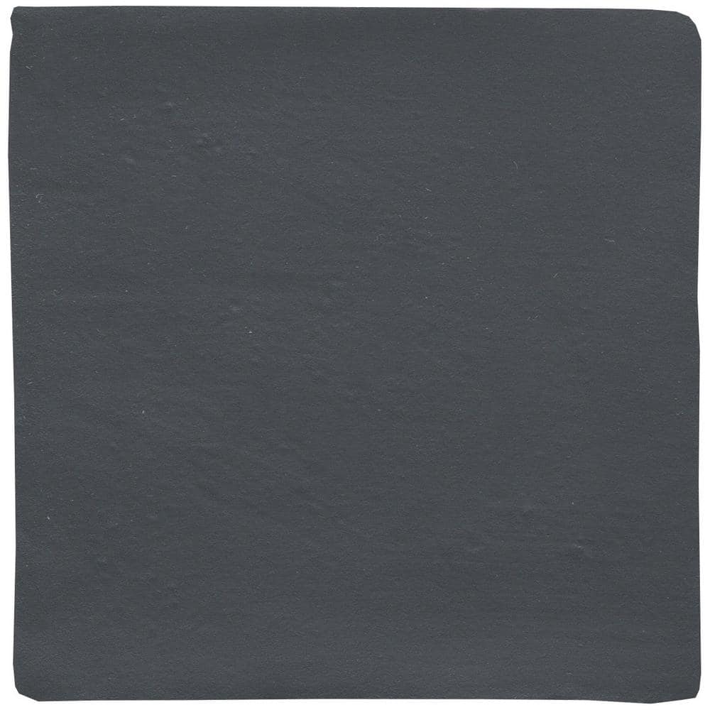 Hues Ebony 3.92 in. x 3.92 in. Matte Ceramic Floor and Wall Tile (5.99 sq. 