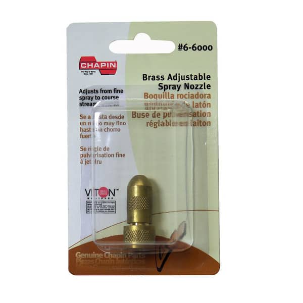 Chapin 6-6000 Brass Adjustable Cone Nozzle, Stream to Funnel/Cone