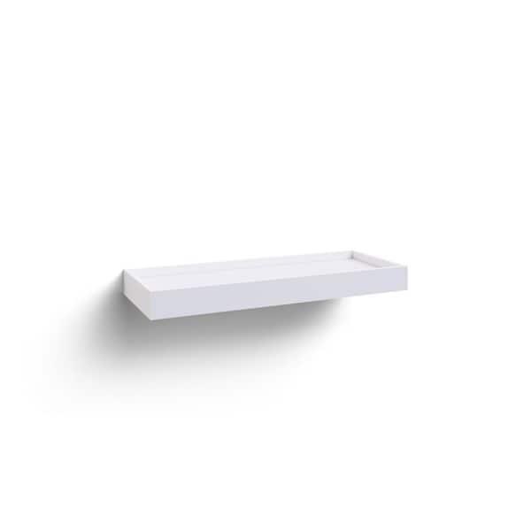 NewAge Products 36 in. W x 13.4 in. D x 3.2 in. H Home Kitchen White Floating Decorative Wall Shelf