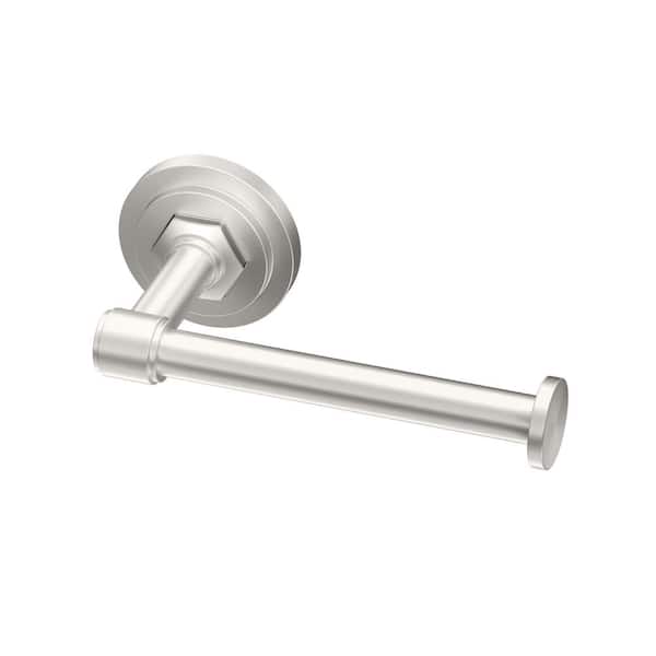 Gatco Bathroom Essentials Satin Nickel Freestanding Spring-loaded Toilet  Paper Holder in the Toilet Paper Holders department at