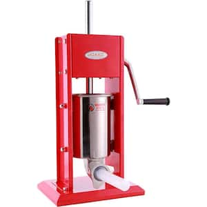 Aoibox Stainless Steel Commercial Sausage Stuffer, Dual Speed Vertical  Sausage Maker 11 lbs./5L, Meat Filler with 4 Stuffing DJMX1251 - The Home  Depot