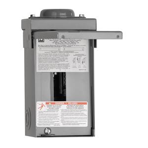 Homeline 70 Amp 2-Space 4-Circuit Outdoor Main Lug Load Center(HOM24L70RBCP)