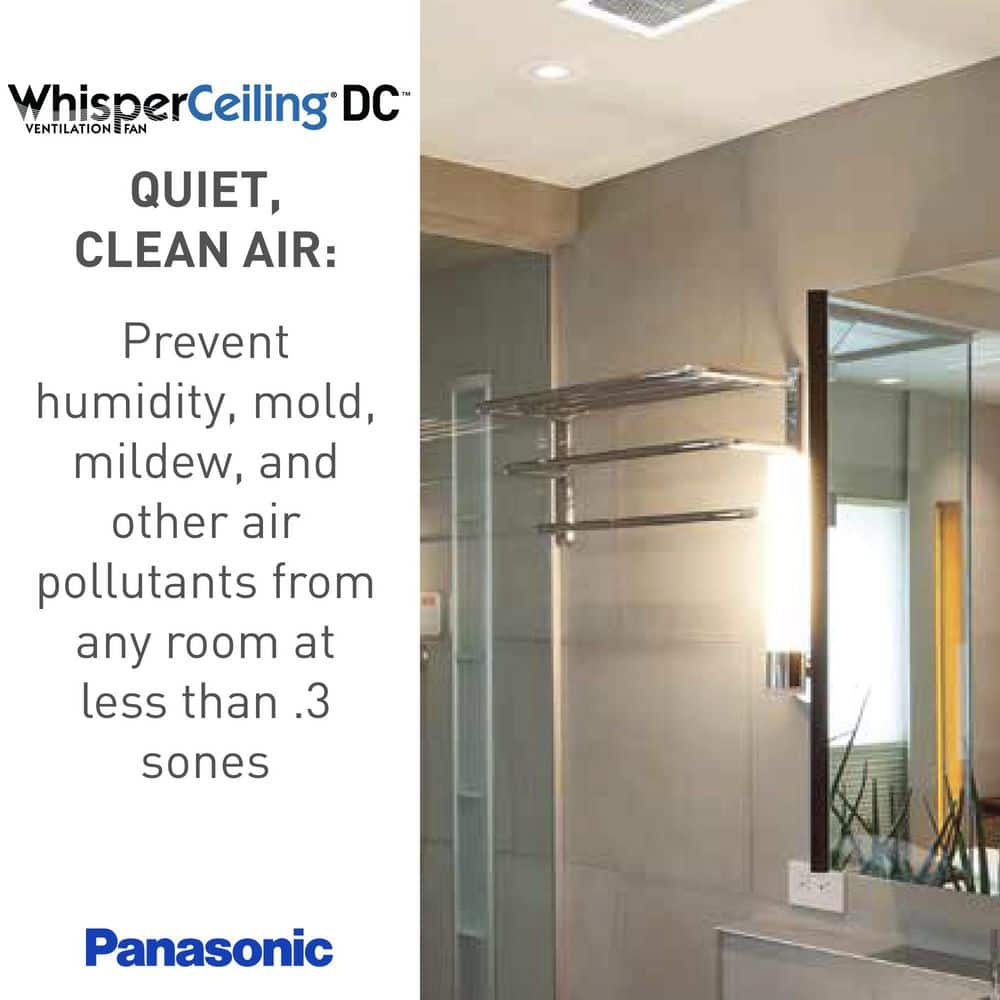 Panasonic White LED Ceiling Mount Ventilation Fan