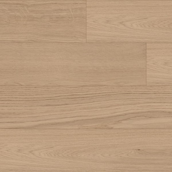 Beige Oak 12 mm T x 9.8 in. W x 73 in. L Waterproof Hybrid Resilient Flooring (29.87 sq. ft./case)