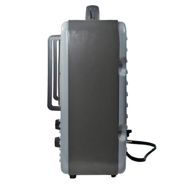 Comfort Zone 5120 BTU 1500-Watt Milkhouse Style Fan Electric Portable Heater  in Gray CZ798GR3 - The Home Depot