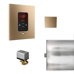 Basic Butler Steam Generator Control Kit/Package Square in Brushed Bronze