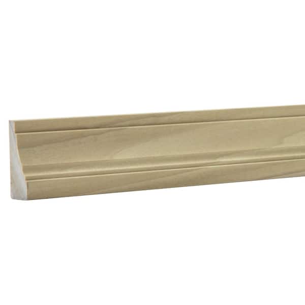.5625 in. D x 1.5 in. W x 92 in. L Unfinished Poplar Wood Charlotte Panel Moulding