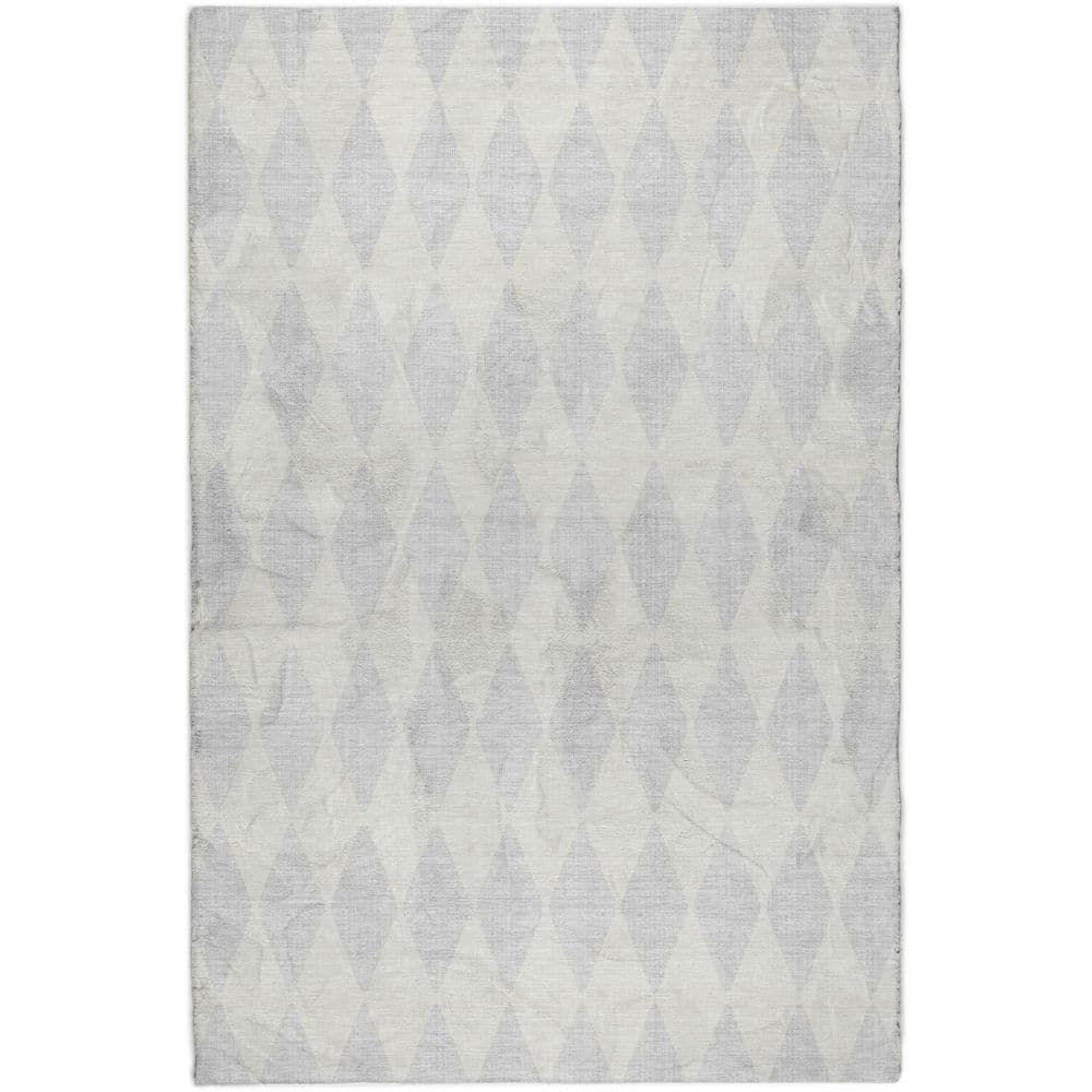 Dream Shag Premium Machine Washable Abstract ADS578 Silver 9 ft. x 12 ft. Area Rug price history on PriceWatchPro