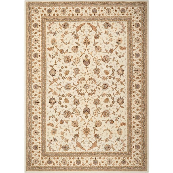 Nourison 2000 Ivory 10 ft x 14 ft Classic Geometric Area Rug