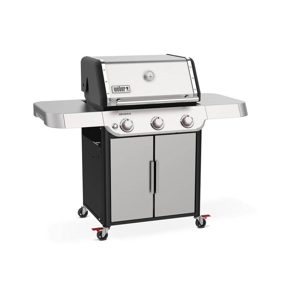 Stainless Steel 3-Burner Propane Grill with Rotisserie
