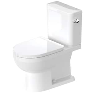 No.1 2-piece 1.28 GPF Single Flush Elongated Toilet in White Seat Not Included