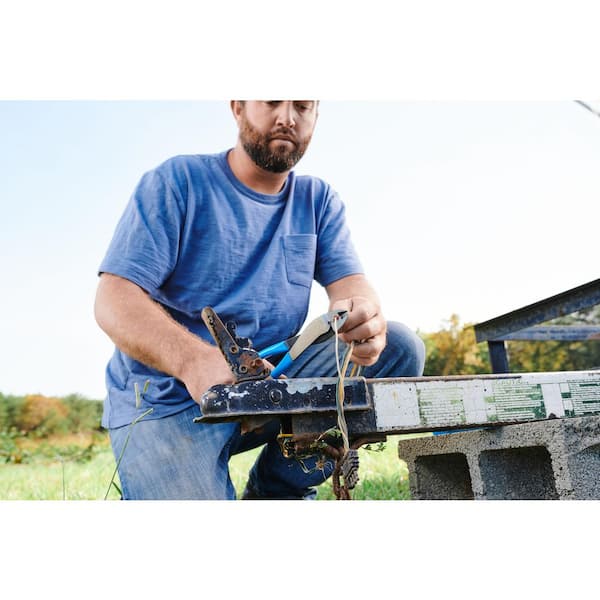 Channellock 9.5 in. Crimping Plier, Cutter, Code Blue 909CB - The
