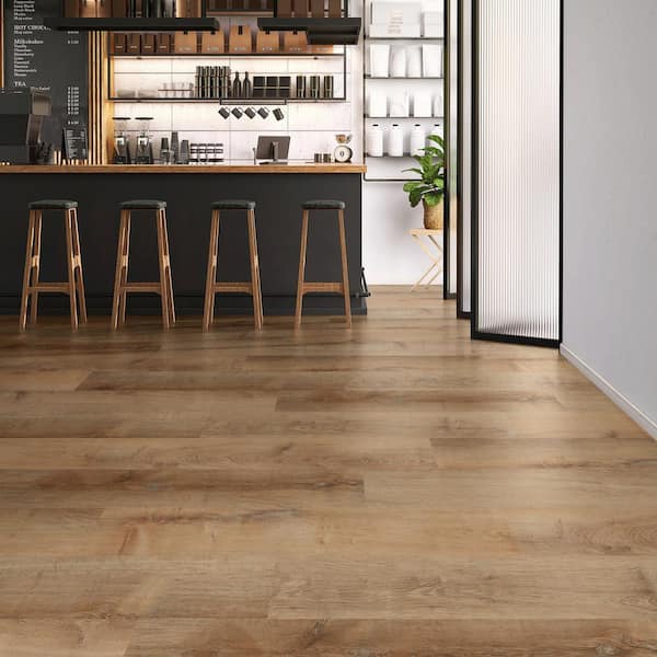Frenchman Bay Oak 12 MIL x 8.7 in. W x 48 in. L Click Lock Waterproof Luxury Vinyl Plank Flooring (20.06 sqft/case)