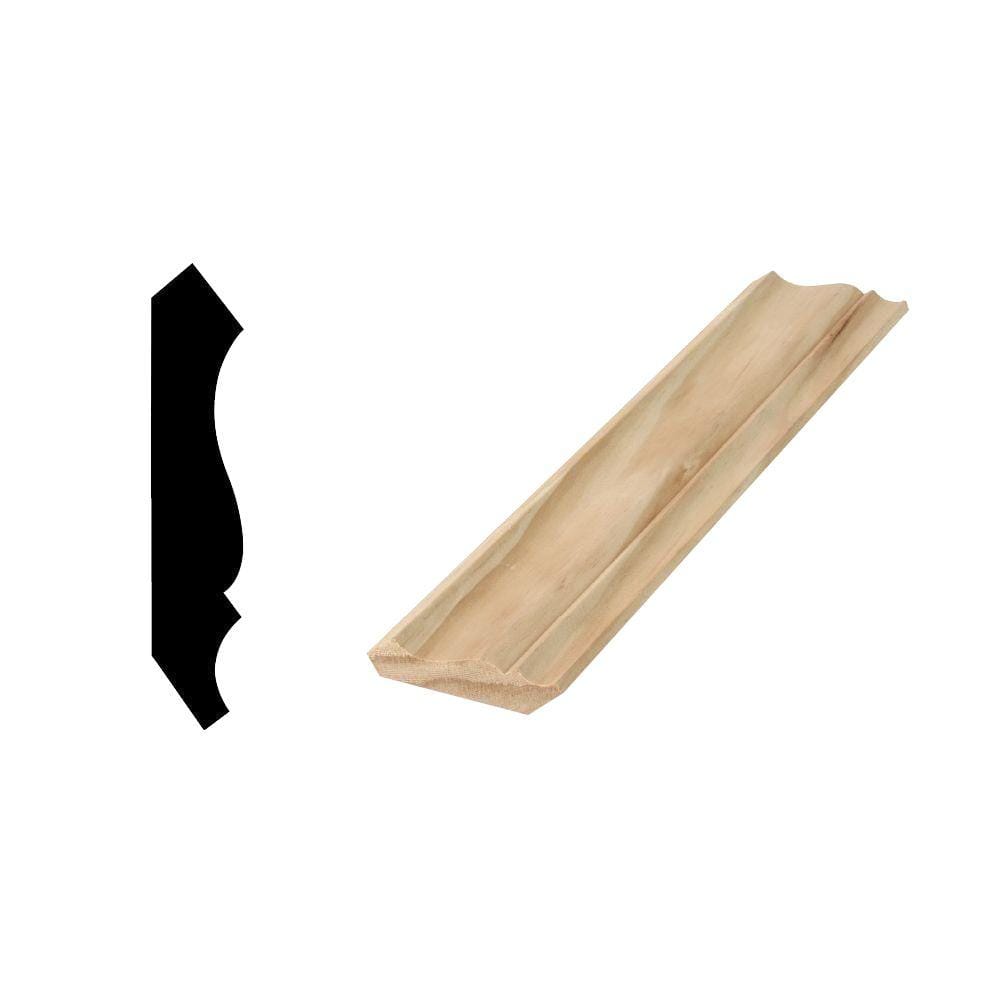 Woodgrain Millwork WM 52 9/16 in. x 23/4 in. Solid Pine Crown